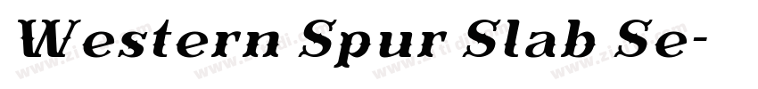 Western Spur Slab Se字体转换